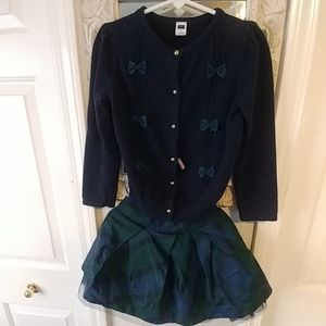 Janie and Jack Holiday Sweater and Skirt Set
